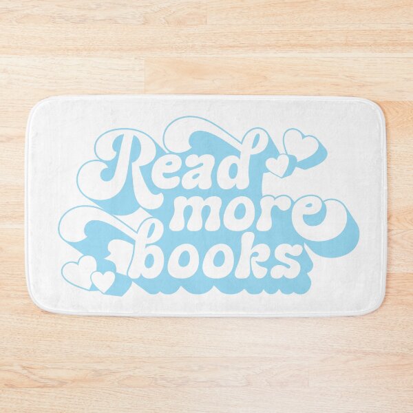 Item preview, Read More Books - Books Lover Quote Retro Pastel Blue Typography designed and sold by Cawaiico.
