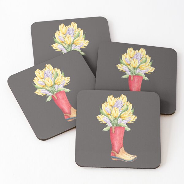 Item preview, Boots and flowers spring illustration designed and sold by InaDim.