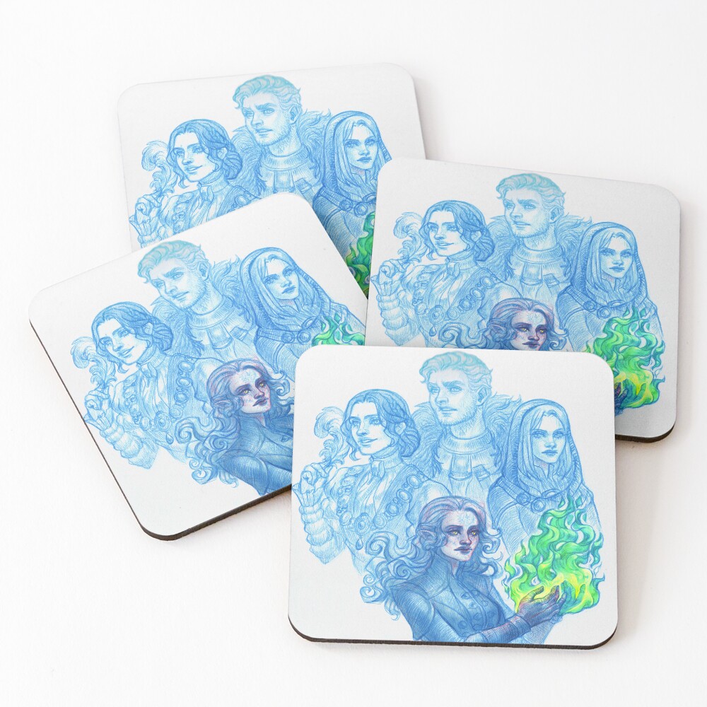 Item preview, Coasters (Set of 4) designed and sold by Rinalllin.
