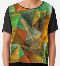 Rectangles Chiffon Top