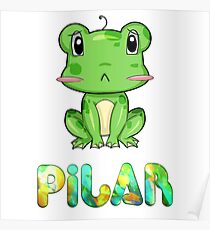 Pilar Frog Poster