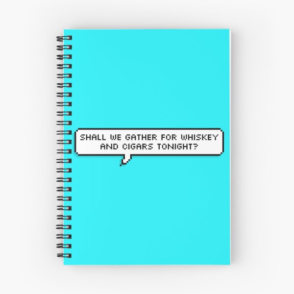 Item preview, Shall We Gather For Whiskey And Cigars Tonight Pixel Speech Bubble designed and sold by skyangelartuk.