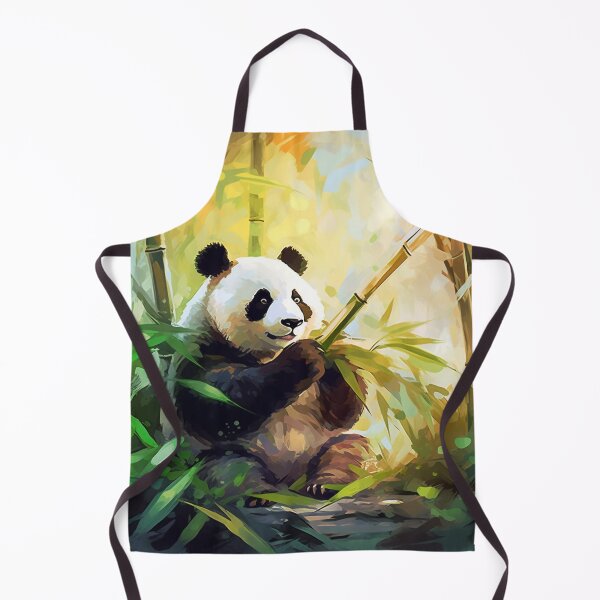 Item preview, Cute Baby Panda Eating a Young Bamboo Shoot designed and sold by Dotty-Designs.