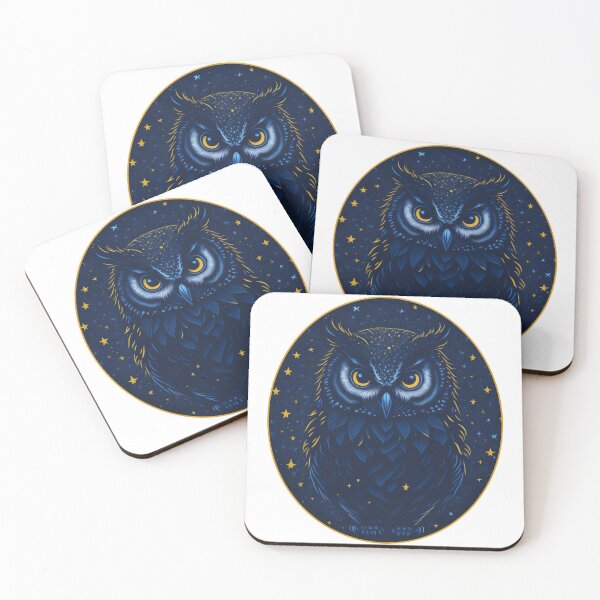 Item preview, Owl and Stars designed and sold by Alahchin Art.