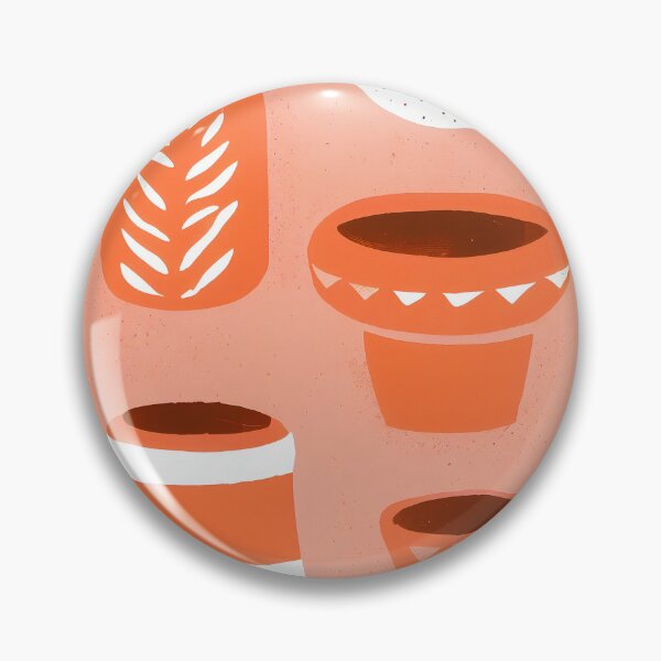 Artikelvorschau, Terracotta Pots Retro Poster Home Decor entworfen und verkauft von PinkNomad.