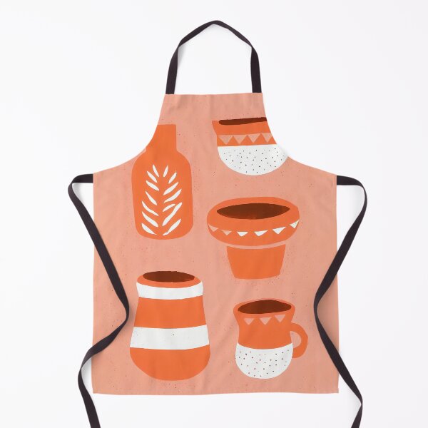 Artikelvorschau, Terracotta Pots Retro Poster Home Decor entworfen und verkauft von PinkNomad.