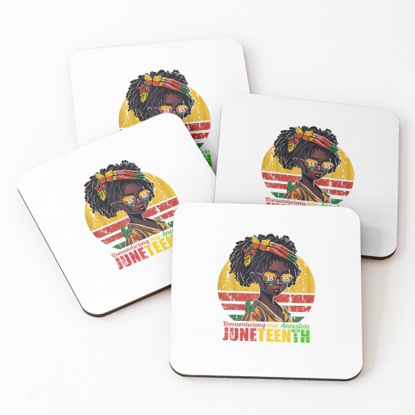 Item preview, Remembering My Ancestors Juneteenth Loc'd Hair Women Girls T-Shirt designed and sold by MAARRCI.
