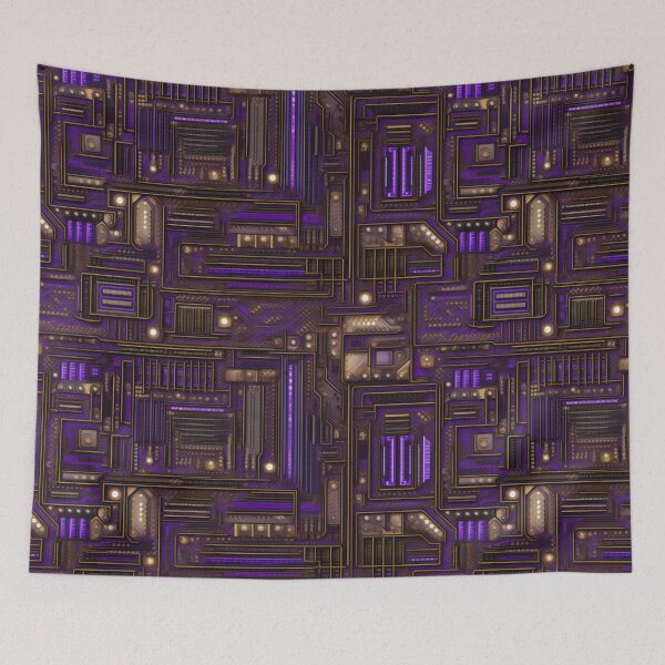 Item preview, Binary Echoes: Techpunk Visual Symphony - Data Revolution: Mainframe Manifesto -  Tech Noir: Cybernetic Dreamscape designed and sold by Project-Firefly.