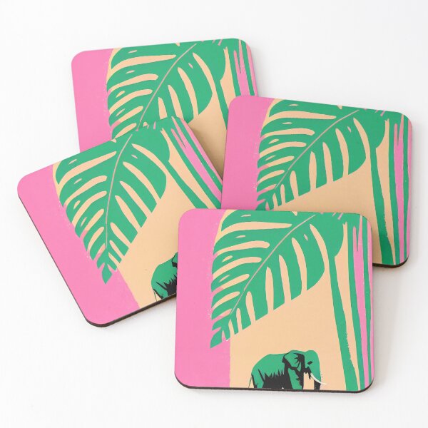 Artikelvorschau, The Majestic Jungle Elephant Retro Poster Living Room entworfen und verkauft von PinkNomad.