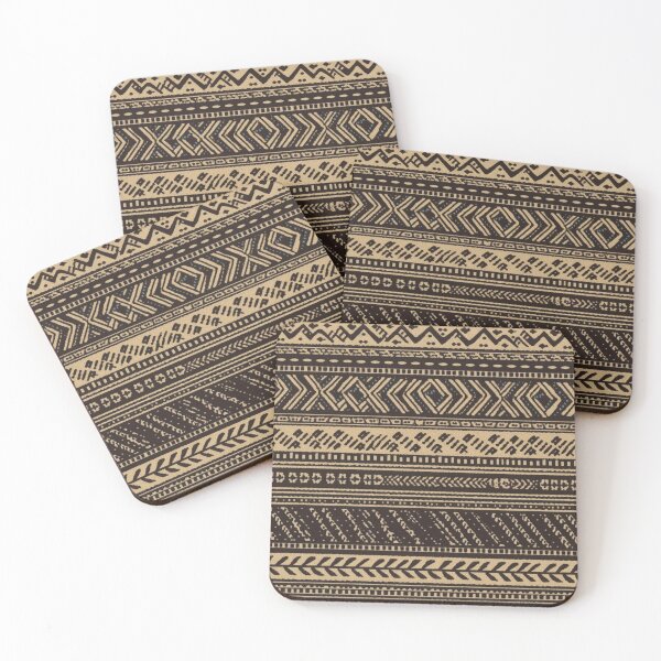 Item preview, African Style Pattern, Stylish, Cool, Brown and Cream Bogolan Design  designed and sold by JD72shirtshop.