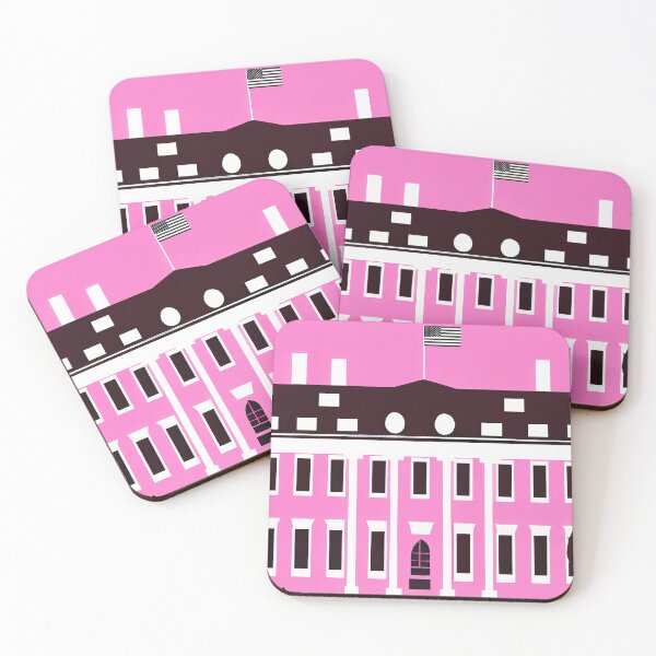 Artikelvorschau, The White House Retro Art Print Boho Chics Minimalists entworfen und verkauft von PinkNomad.