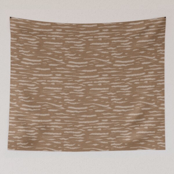 Item preview, Scribble stroke wave simple brown pattern sketch designed and sold by Yana Mustafina | Boho Soulful Designs.