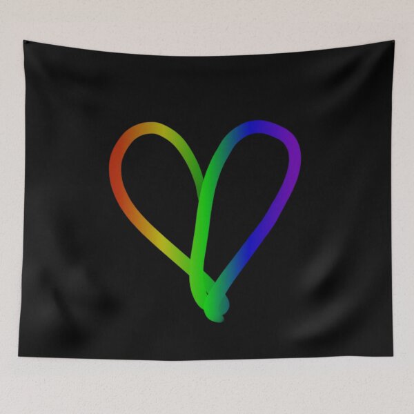 Item preview, Rainbow Heart Doodle designed and sold by AlwaysHollyJo.