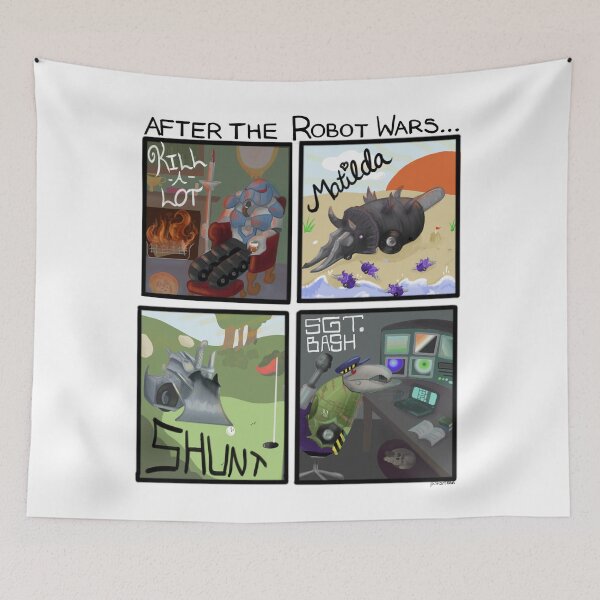 Item preview, After the Robot Wars - House Robot Retirement designed and sold by pinkart666.
