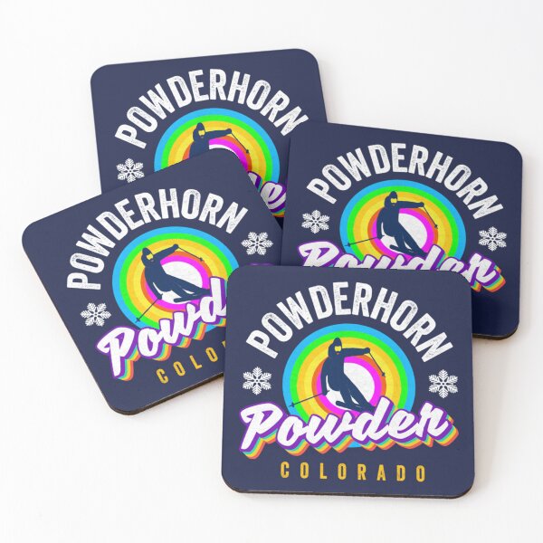 Item preview, Powderhorn Ski Colorado Retro Color Powder Co skiing Gear Pullover   designed and sold by EliotPoirier.