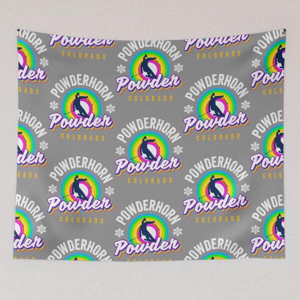 Item preview, Powderhorn Ski Colorado Retro Color Powder Co skiing Gear Pullover   designed and sold by EliotPoirier.