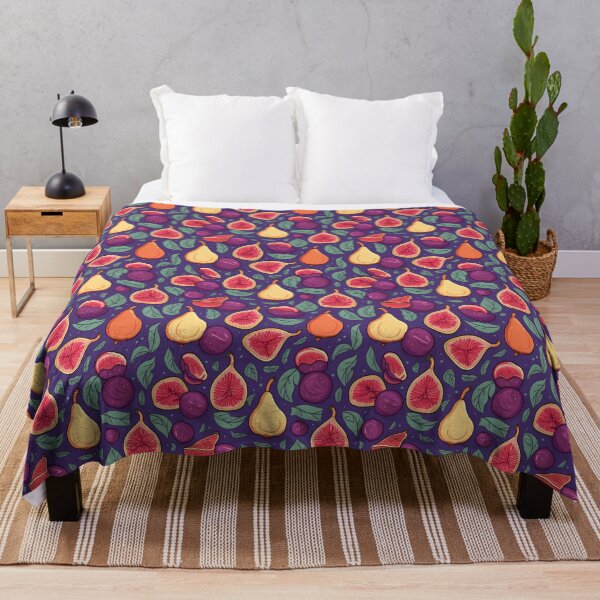 Item preview, Figs as happy fruit pattern designed and sold by Solar1sArt.