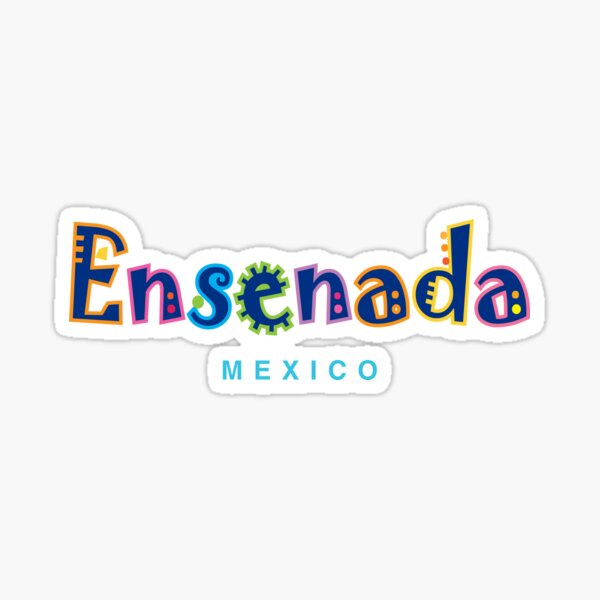 Vista previa del artículo con la obra «Diseño Tipográfico Ensenada México», diseñado y vendido por Futurebeachbum.