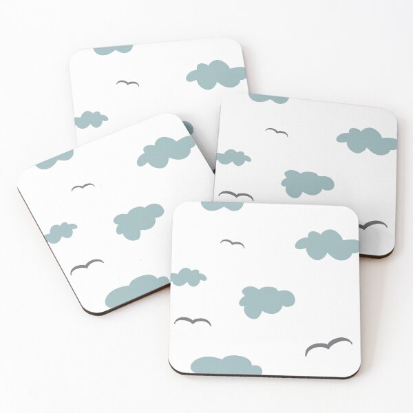 Item preview, Cloud bird sky simple cute seamless pattern  designed and sold by Yana Mustafina | Boho Soulful Designs.