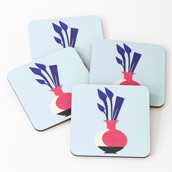 Item preview, Vibrant Vase Retro Poster Living Room designed and sold by PinkNomad.