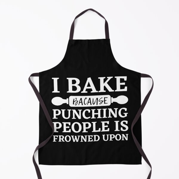 Item preview, I Bake Because Punching People Is Frowned Upon designed and sold by TastyTees-Store.