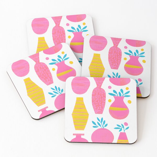 Item preview, Vibrant Vases Retro Poster Living Rooms designed and sold by PinkNomad.