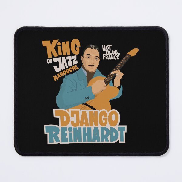 Item preview, Django Reinhardt: A Jazz Guitar Legend Brought to Life with this Captivating Illustration. designed and sold by Boogosh.