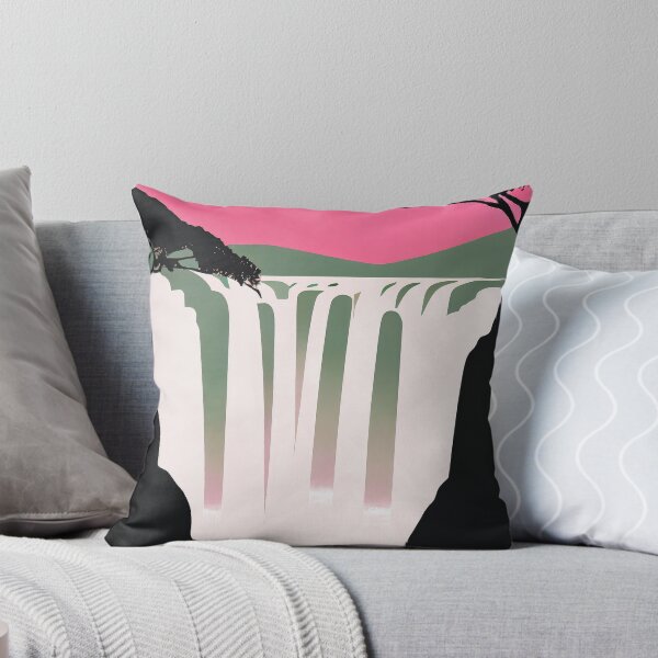 Item preview, Victoria Falls Magnificent Retro Poster Bedrooms designed and sold by PinkNomad.