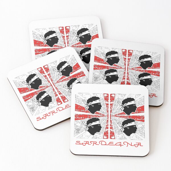 Item preview, Sardegna - Bandiera sarda - 4 Mori Sardinia - Sardinia flag - Grunge designed and sold by miskaralise.