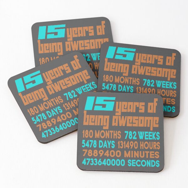 Item preview, 15 years of being awesome designed and sold by giftfromheart.