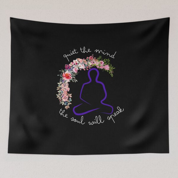 Item preview, Quiet the Mind the Soul Will Speak Gifts for meditator designed and sold by Amazing-Kortez.