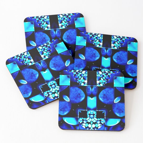 Item preview, Stunning jewellery stone assortment painting with unique shades of blue - ideal gift idea for jewelry blue stone lovers. designed and sold by Ralek.