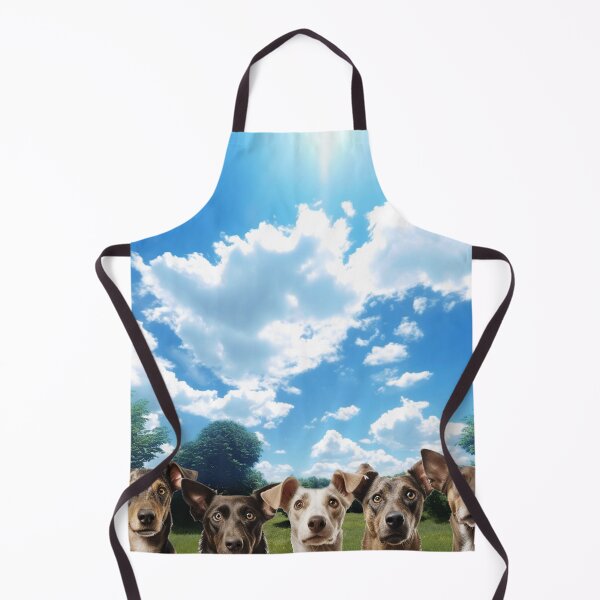 Item preview, Five curious funny dogs looking peeping staring peeking standing on in inside out of through window view designed and sold by zand-n-zive.