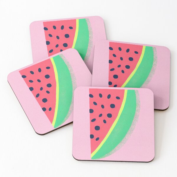 Item preview, Fruity Watermelon Retro Poster - Kids' Room designed and sold by PinkNomad.