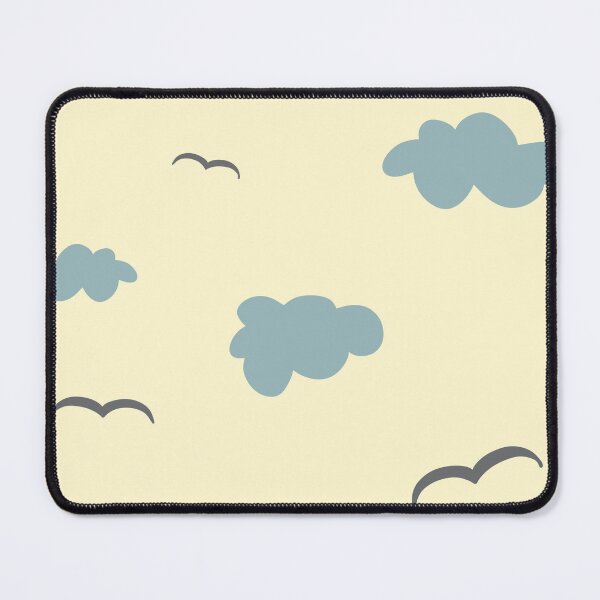 Item preview, Cloud bird sky simple beige seamless pattern designed and sold by Yana Mustafina | Boho Soulful Designs.