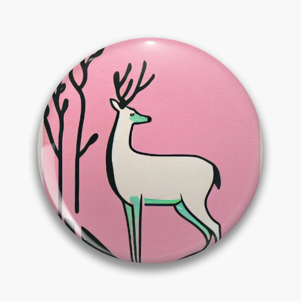 Artikelvorschau, Winter Wonderland Retro Poster Nordic Deer Art entworfen und verkauft von PinkNomad.