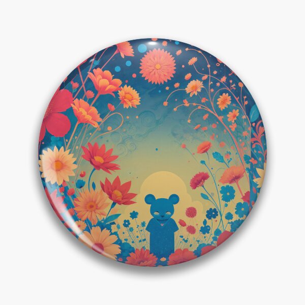 Item preview, Cute Mouse in a Field of Flowers designed and sold by AIStudio137.