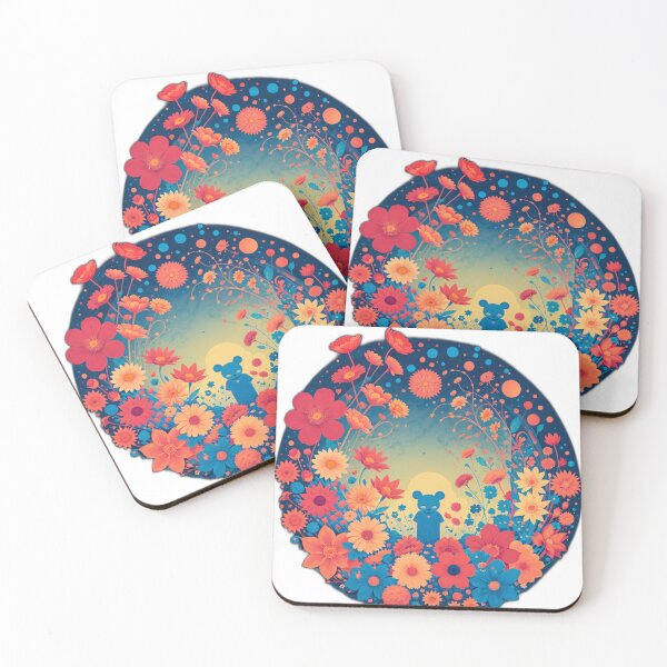 Item preview, Cute Mouse in a Field of Flowers designed and sold by AIStudio137.