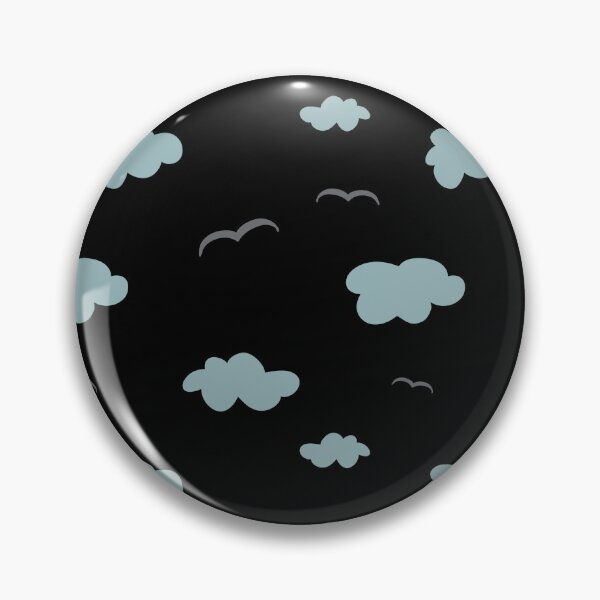 Item preview, Cloud bird sky simple black seamless pattern  designed and sold by Yana Mustafina | Boho Soulful Designs.