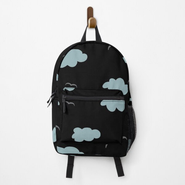Item preview, Cloud bird sky simple black seamless pattern  designed and sold by Yana Mustafina | Boho Soulful Designs.