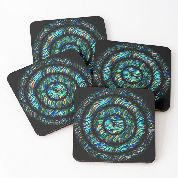Item preview, concentric zigzag wave pattern in bright colours designed and sold by mister-john.