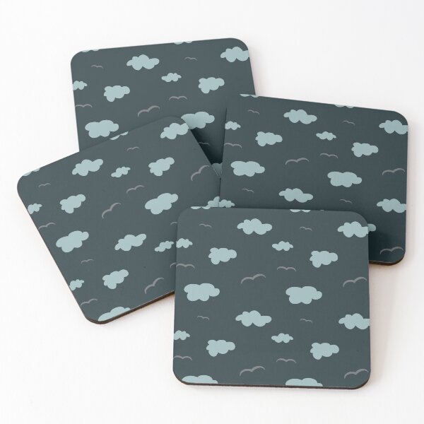 Item preview, Cloud bird sky simple blue seamless pattern  designed and sold by Yana Mustafina | Boho Soulful Designs.
