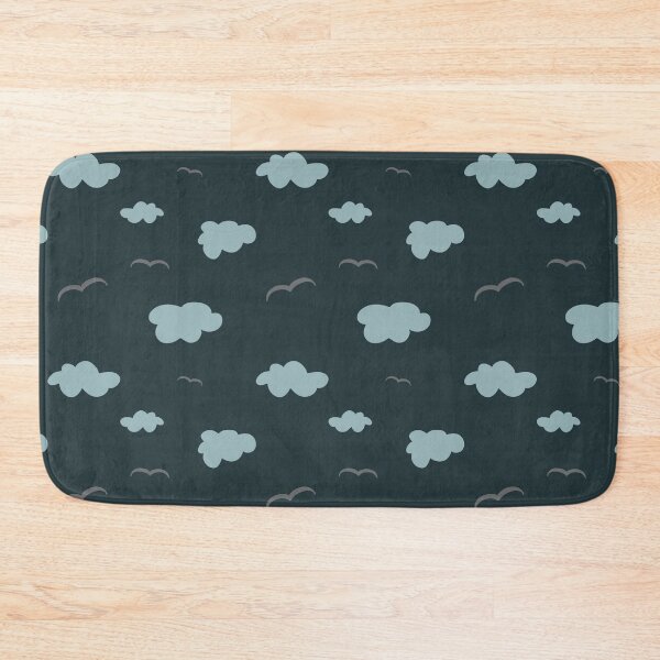 Item preview, Cloud bird sky simple blue seamless pattern  designed and sold by Yana Mustafina | Boho Soulful Designs.