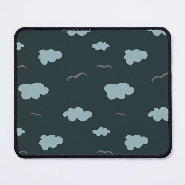 Item preview, Cloud bird sky simple blue seamless pattern  designed and sold by Yana Mustafina | Boho Soulful Designs.