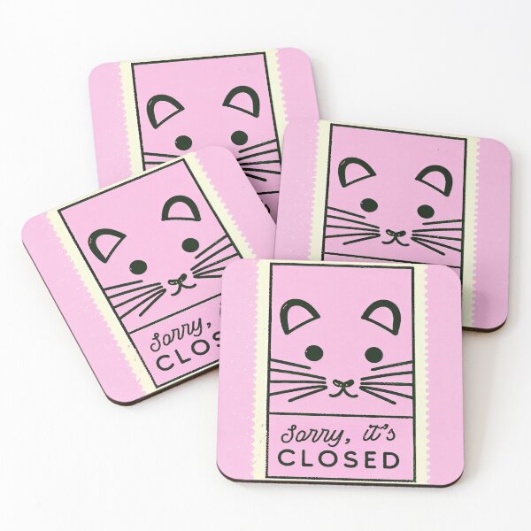 Item preview, Furry Farewell: Sorry Its Closed Sign Furry Stamp Art designed and sold by PinkNomad.