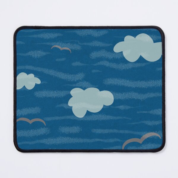 Item preview, Cloud bird sky wave simple seamless pattern  designed and sold by Yana Mustafina | Boho Soulful Designs.