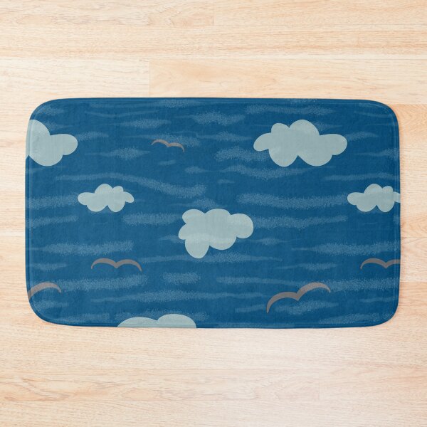 Item preview, Cloud bird sky wave simple seamless pattern  designed and sold by Yana Mustafina | Boho Soulful Designs.