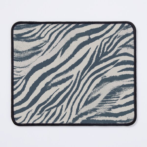 Item preview, Grunge Zebra Pattern in Charcoal Grey / Blue designed and sold by SamJanner.