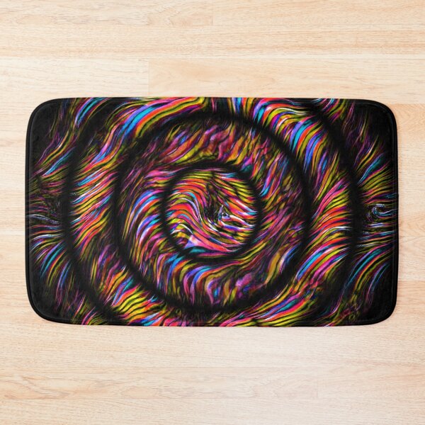 Item preview, red blue and gold concentric zigzag wave patterns designed and sold by mister-john.