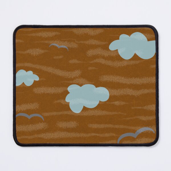 Item preview, Cloud bird sky wave brown seamless pattern  designed and sold by Yana Mustafina | Boho Soulful Designs.
